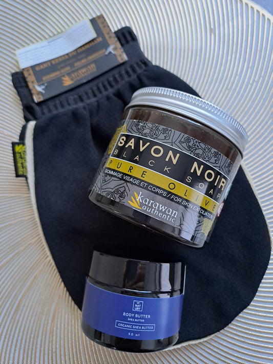 Mīksta āda - Hammam komplekts.